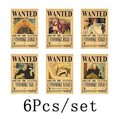 10Pcs/set One Piece Anime Vintage Posters - The Sennett Store