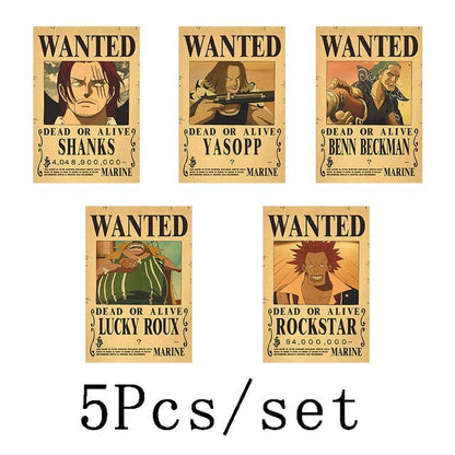 10Pcs/set One Piece Anime Vintage Posters - The Sennett Store