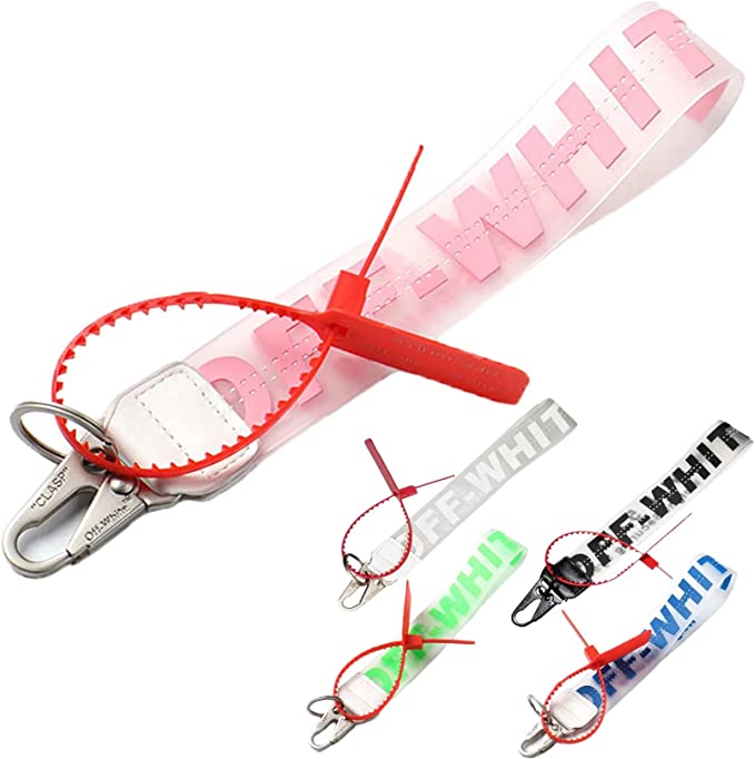 Off White Silicone Keychain