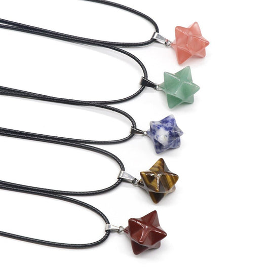 3D Six - pointed Star Necklace - The Sennett Store