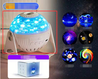 Rotating Magic Diamond Projection Lamp