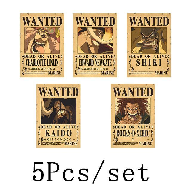 10Pcs/set One Piece Anime Vintage Posters - The Sennett Store