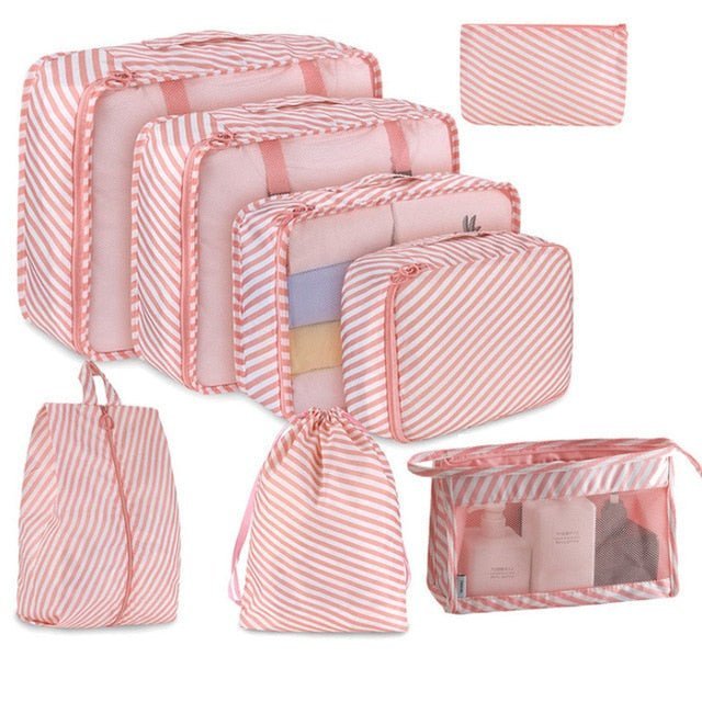 8Pcs/set Large Capacity Travel Organizer - The Sennett Store