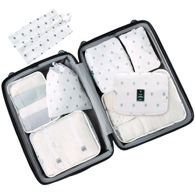 8Pcs/set Large Capacity Travel Organizer - The Sennett Store