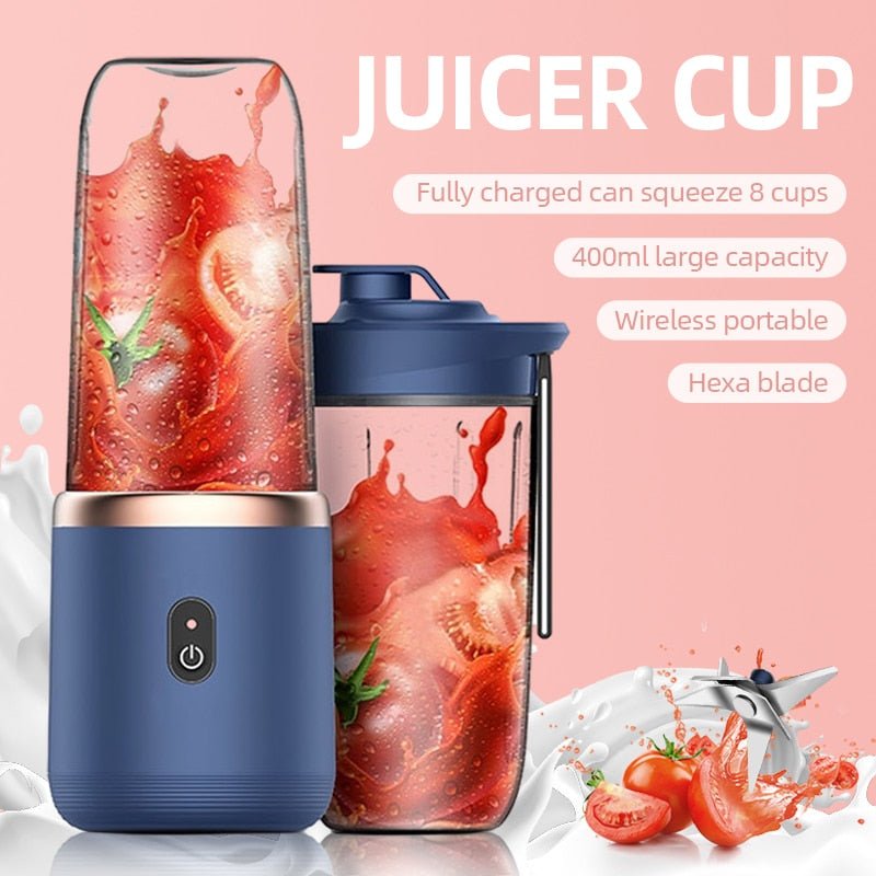 6 Blades Portable Juicer Cup - The Sennett Store