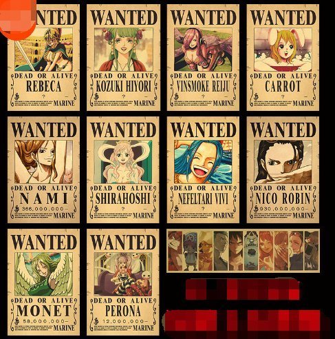 10Pcs/set One Piece Anime Vintage Posters - The Sennett Store