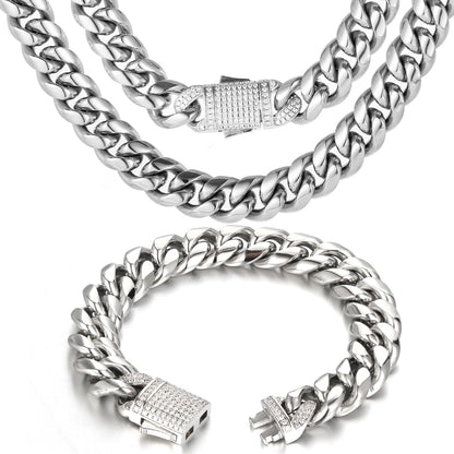 Bling Diamond Clasp Stainless Steel