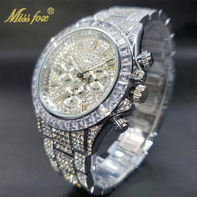 Luxury Gold plated Waterproof Stainless Steel Watch