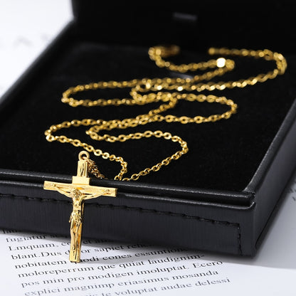 Stainless Steel Chain Cross Necklace